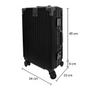 Troler, cabina avion, Naimeed D5396S, Premium Voyage, 4 roti duble 360 grade, ABS, inchidere cifru, Negru, 34x23x55cm Troler, cabina avion, Naimeed D5396S, Premium Voyage, 4 roti duble 360 grade, ABS, inchidere cifru, Negru, 34x23x55cm