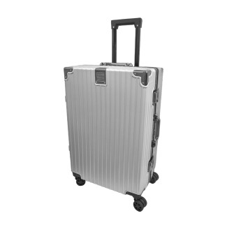 Troler, bagaj de cala, Naimeed D5400M, Premium Voyage, 4 roti duble 360 grade, ABS, inchidere cifru, Argintiu, 42x28x68cm Troler, bagaj de cala, Naimeed D5400M, Premium Voyage, 4 roti duble 360 grade, ABS, inchidere cifru, Argintiu, 42x28x68cm