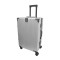 Troler, bagaj de cala, Naimeed D5400M, Premium Voyage, 4 roti duble 360 grade, ABS, inchidere cifru, Argintiu, 42x28x68cm