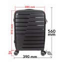 Troler voiaj Mediu M, StowAway, Naimeed D5962, 4 roti duble 360 grade detasabile , PP, inchidere cifru, Negru, 39x22x51cm Troler voiaj Mediu M, StowAway, Naimeed D5962, 4 roti duble 360 grade detasabile , PP, inchidere cifru, Negru, 39x22x51cm