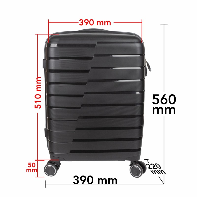 Troler voiaj Mediu M, StowAway, Naimeed D5962, 4 roti duble 360 grade detasabile , PP, inchidere cifru, Negru, 39x22x51cm Troler voiaj Mediu M, StowAway, Naimeed D5962, 4 roti duble 360 grade detasabile , PP, inchidere cifru, Negru, 39x22x51cm
