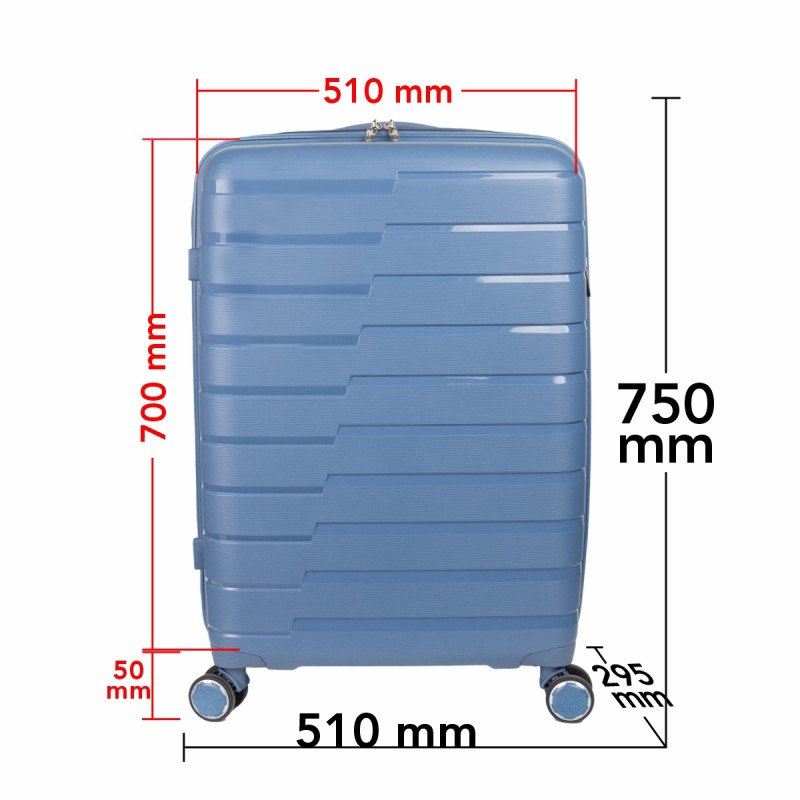 Troler voiaj Mare XL, StowAway, Naimeed D5963, 4 roti duble 360 grade detasabile , PP, inchidere cifru, Albastru, 51x29.5x70cm Troler voiaj Mare XL, StowAway, Naimeed D5963, 4 roti duble 360 grade detasabile , PP, inchidere cifru, Albastru, 51x29.5x70cm