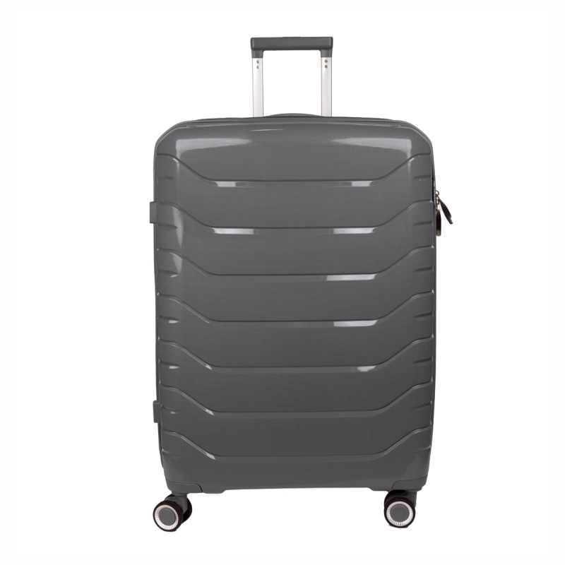 Troler voiaj Mare L, StowAway, Naimeed D5967, 4 roti duble 360 grade, PP, inchidere cifru, Gri, 44x26x61cm Troler voiaj Mare L, StowAway, Naimeed D5967, 4 roti duble 360 grade, PP, inchidere cifru, Gri, 44x26x61cm