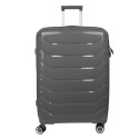Troler voiaj Mare XL, StowAway, Naimeed D5967, 4 roti duble 360 grade, PP, inchidere cifru, Gri, 51x29.5x70cm Troler voiaj Mare XL, StowAway, Naimeed D5967, 4 roti duble 360 grade, PP, inchidere cifru, Gri, 51x29.5x70cm