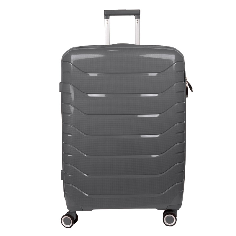 Troler voiaj Mare XL, StowAway, Naimeed D5967, 4 roti duble 360 grade, PP, inchidere cifru, Gri, 51x29.5x70cm Troler voiaj Mare XL, StowAway, Naimeed D5967, 4 roti duble 360 grade, PP, inchidere cifru, Gri, 51x29.5x70cm