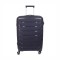 Troler voiaj Mediu M, StowAway, Naimeed D5968, 4 roti duble 360 grade detasabile , PP, inchidere cifru, Mov Inchis, 39x22x51cm