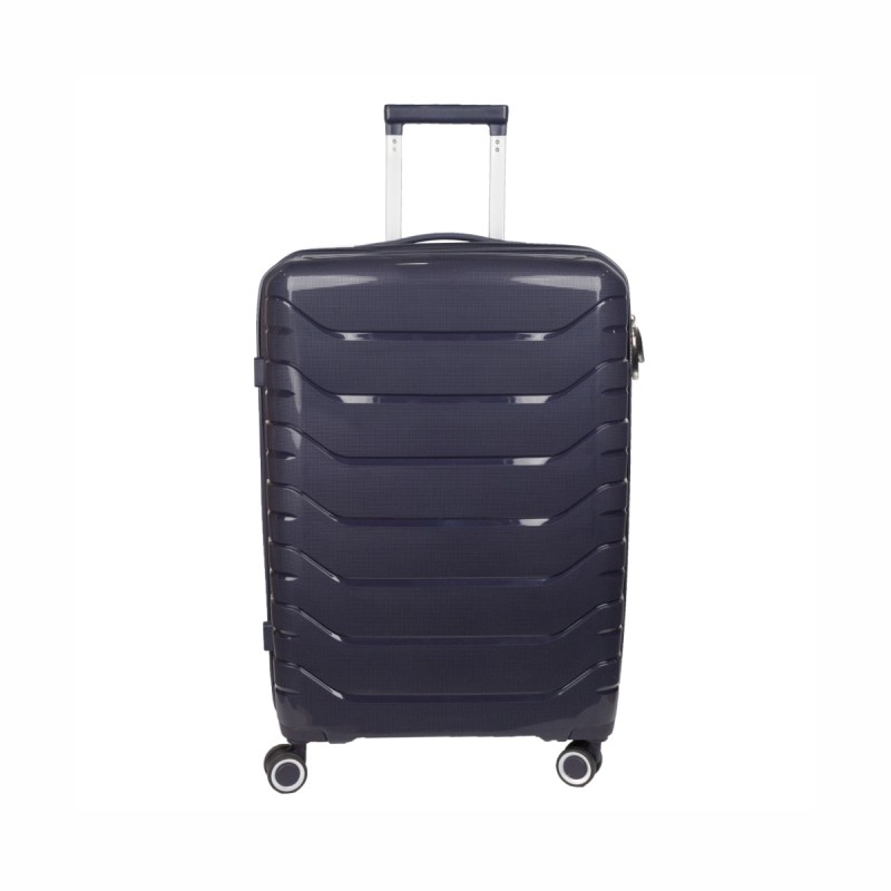 Troler voiaj Mic S, StowAway, Naimeed D5968, 4 roti duble 360 grade detasabile , PP, inchidere cifru, Mov Inchis, 37x20x48cm