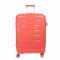 Troler voiaj Mare L, StowAway, Naimeed D5969, 4 roti duble 360 grade detasabile , PP, inchidere cifru, Rosu, 44x26x61cm