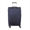 Troler voiaj Mare, Naimeed D5972, 4 roti duble 360 grade, material textil, inchidere cifru, Albastru, 46x31x73cm
