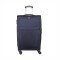 Troler voiaj Mediu, Naimeed D5972, 4 roti duble 360 grade, material textil, inchidere cifru, Albastru, 41x27x62cm