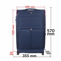 Troler voiaj Mic, Naimeed D5976, 2 roti, material textil, inchidere cifru, Albastru, 35.5x26x52cm Troler voiaj Mic, Naimeed D5976, 2 roti, material textil, inchidere cifru, Albastru, 35.5x26x52cm