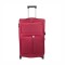 Troler voiaj Mediu, Naimeed D5977, 2 roti, material textil, inchidere cifru, Rosu, 40x28x63cm