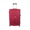 Troler voiaj Mic, Naimeed D5977, 2 roti, material textil, inchidere cifru, Rosu, 35.5x26x52cm