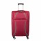 Troler voiaj Mediu, Naimeed D5980, 4 roti, material textil, inchidere cifru, Rosu, 40x28x63cm