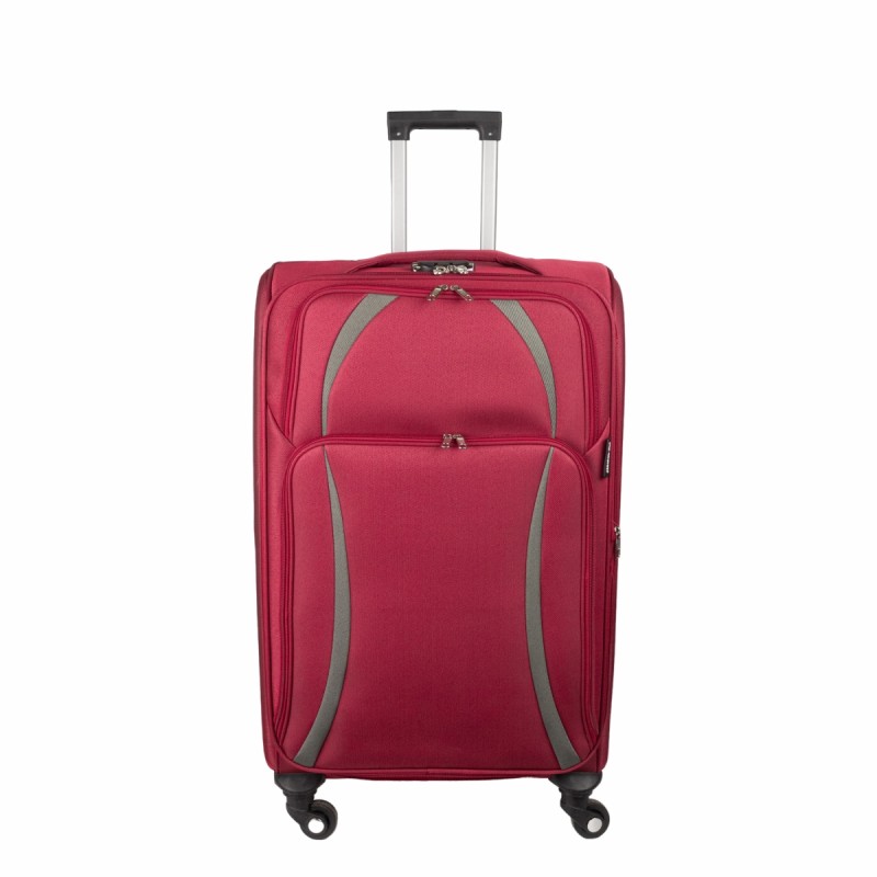 Troler voiaj Mic, Naimeed D5980, 4 roti, material textil, inchidere cifru, Rosu, 35.5x26x52cm Troler voiaj Mic, Naimeed D5980, 4 roti, material textil, inchidere cifru, Rosu, 35.5x26x52cm