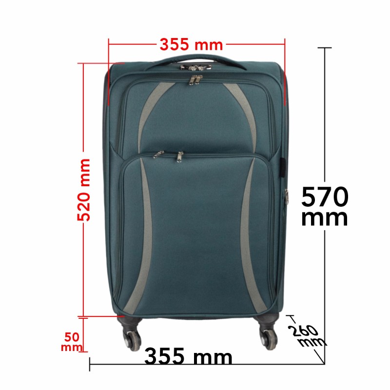 Troler voiaj Mic, Naimeed D5981, 4 roti, material textil, inchidere cifru, Verde, 35.5x26x52cm Troler voiaj Mic, Naimeed D5981, 4 roti, material textil, inchidere cifru, Verde, 35.5x26x52cm