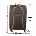 Troler voiaj Mic, Naimeed D5982, 4 roti, material textil, inchidere cifru, Maro, 35.5x26x52cm Troler voiaj Mic, Naimeed D5982, 4 roti, material textil, inchidere cifru, Maro, 35.5x26x52cm