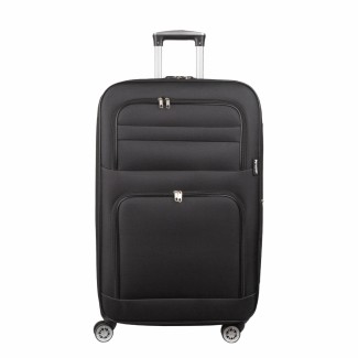 Troler voiaj Mediu, Naimeed D5992, 4 roti, material textil, inchidere cifru, Negru, 43x27x63cm Troler voiaj Mediu, Naimeed D5992, 4 roti, material textil, inchidere cifru, Negru, 43x27x63cm