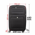 Troler voiaj Mediu, Naimeed D5992, 4 roti, material textil, inchidere cifru, Negru, 43x27x63cm Troler voiaj Mediu, Naimeed D5992, 4 roti, material textil, inchidere cifru, Negru, 43x27x63cm