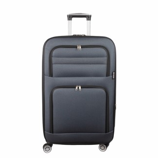 Troler voiaj Mediu, Naimeed D5994, 4 roti, material textil, inchidere cifru, Gri, 43x27x63cm Troler voiaj Mediu, Naimeed D5994, 4 roti, material textil, inchidere cifru, Gri, 43x27x63cm