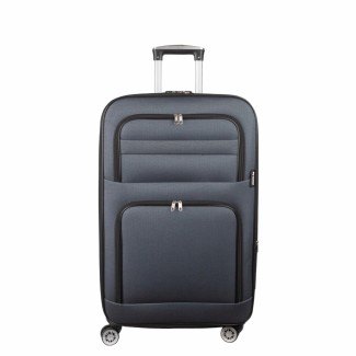 Troler voiaj Mic, Naimeed D5994, 4 roti, material textil, inchidere cifru, Gri, 37x24x55cm Troler voiaj Mic, Naimeed D5994, 4 roti, material textil, inchidere cifru, Gri, 37x24x55cm