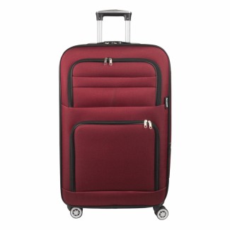 Troler voiaj Mare, Naimeed D5996, 4 roti, material textil, inchidere cifru, Rosu, 47x30x73cm Troler voiaj Mare, Naimeed D5996, 4 roti, material textil, inchidere cifru, Rosu, 47x30x73cm