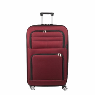 Troler voiaj Mic, Naimeed D5996, 4 roti, material textil, inchidere cifru, Rosu, 37x24x55cm Troler voiaj Mic, Naimeed D5996, 4 roti, material textil, inchidere cifru, Rosu, 37x24x55cm