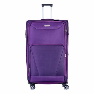 Troler voiaj Mare, Naimeed D5997, 4 roti duble 360 grade, material textil, inchidere cifru, Mov, 46x27x78cm Troler voiaj Mare, Naimeed D5997, 4 roti duble 360 grade, material textil, inchidere cifru, Mov, 46x27x78cm