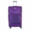 Troler voiaj Mare, Naimeed D5997, 4 roti duble 360 grade, material textil, inchidere cifru, Mov, 46x27x78cm