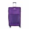 Troler voiaj Mediu, Naimeed D5997, 4 roti duble 360 grade, material textil, inchidere cifru, Mov, 41x23x68cm