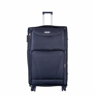 Troler voiaj Mic, Naimeed D5998, 4 roti duble 360 grade, material textil, inchidere cifru, Negru, 35x21x58cm Troler voiaj Mic, Naimeed D5998, 4 roti duble 360 grade, material textil, inchidere cifru, Negru, 35x21x58cm