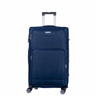 Troler voiaj Mic, Naimeed D5999, 4 roti duble 360 grade, material textil, inchidere cifru, Albastru, 35x21x58cm Troler voiaj Mic, Naimeed D5999, 4 roti duble 360 grade, material textil, inchidere cifru, Albastru, 35x21x58cm