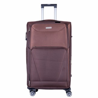 Troler voiaj Mare, Naimeed D6000, 4 roti duble 360 grade, material textil, inchidere cifru, Maro, 46x27x78cm Troler voiaj Mare, Naimeed D6000, 4 roti duble 360 grade, material textil, inchidere cifru, Maro, 46x27x78cm