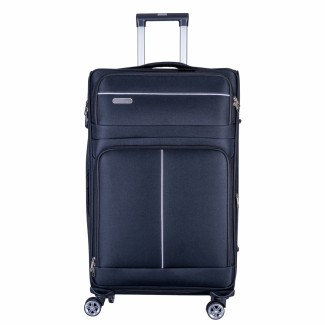 Troler voiaj Mare, Naimeed D6004, 4 roti duble 360 grade, material textil, inchidere cifru, Negru, 46x27x78cm Troler voiaj Mare, Naimeed D6004, 4 roti duble 360 grade, material textil, inchidere cifru, Negru, 46x27x78cm