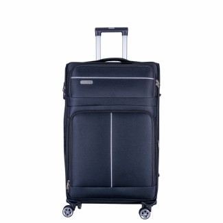 Troler voiaj Mic, Naimeed D6004, 4 roti duble 360 grade, material textil, inchidere cifru, Negru, 35x21x58cm Troler voiaj Mic, Naimeed D6004, 4 roti duble 360 grade, material textil, inchidere cifru, Negru, 35x21x58cm