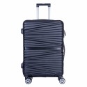 Troler voiaj Mare, Naimeed D6005, 4 roti duble 360 grade, PP, inchidere cifru, Negru, 45x24.5x69cm Troler voiaj Mare, Naimeed D6005, 4 roti duble 360 grade, PP, inchidere cifru, Negru, 45x24.5x69cm