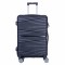 Troler voiaj Mare, Naimeed D6005, 4 roti duble 360 grade, PP, inchidere cifru, Negru, 45x24.5x69cm
