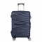 Troler voiaj Mediu, Naimeed D6005, 4 roti duble 360 grade, PP, inchidere cifru, Negru, 37x22x52cm