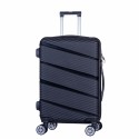 Troler voiaj Mediu, Naimeed D6006, 4 roti duble 360 grade, PP, inchidere cifru, Negru, 39x22.5x54cm Troler voiaj Mediu, Naimeed D6006, 4 roti duble 360 grade, PP, inchidere cifru, Negru, 39x22.5x54cm