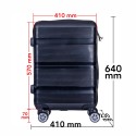 Troler voiaj Mediu, Naimeed D6007, 4 roti duble 360 grade, PP, inchidere cifru, Negru, 41x23x57cm Troler voiaj Mediu, Naimeed D6007, 4 roti duble 360 grade, PP, inchidere cifru, Negru, 41x23x57cm