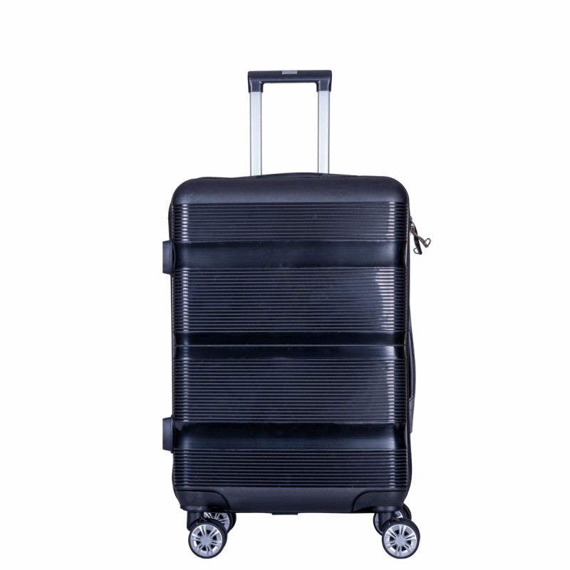 Troler voiaj Mic, Naimeed D6007, 4 roti duble 360 grade, PP, inchidere cifru, Negru, 35x21x47cm Troler voiaj Mic, Naimeed D6007, 4 roti duble 360 grade, PP, inchidere cifru, Negru, 35x21x47cm