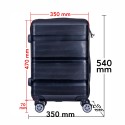 Troler voiaj Mic, Naimeed D6007, 4 roti duble 360 grade, PP, inchidere cifru, Negru, 35x21x47cm Troler voiaj Mic, Naimeed D6007, 4 roti duble 360 grade, PP, inchidere cifru, Negru, 35x21x47cm