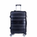 Troler voiaj Mic, Naimeed D6008, 4 roti duble 360 grade, PP, inchidere cifru, Negru, 36x21.5x50cm Troler voiaj Mic, Naimeed D6008, 4 roti duble 360 grade, PP, inchidere cifru, Negru, 36x21.5x50cm