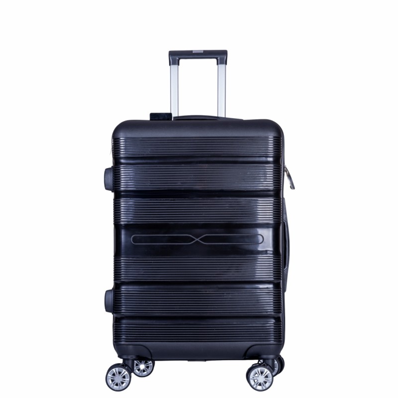 Troler voiaj Mic, Naimeed D6008, 4 roti duble 360 grade, PP, inchidere cifru, Negru, 36x21.5x50cm Troler voiaj Mic, Naimeed D6008, 4 roti duble 360 grade, PP, inchidere cifru, Negru, 36x21.5x50cm