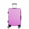 Troler voiaj Mic, Naimeed D6012, 4 roti duble 360 grade, PP, inchidere cifru, Roz, 36x21.5x50cm Troler voiaj Mic, Naimeed D6012, 4 roti duble 360 grade, PP, inchidere cifru, Roz, 36x21.5x50cm