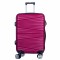 Troler voiaj Mare, Naimeed D6013, 4 roti duble 360 grade, PP, inchidere cifru, Visiniu, 45x24.5x69cm