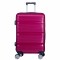 Troler voiaj Mare, Naimeed D6015, 4 roti duble 360 grade, PP, inchidere cifru, Visiniu, 47x25.5x67cm