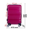 Troler voiaj Mediu, Naimeed D6015, 4 roti duble 360 grade, PP, inchidere cifru, Visiniu, 41x23x57cm Troler voiaj Mediu, Naimeed D6015, 4 roti duble 360 grade, PP, inchidere cifru, Visiniu, 41x23x57cm