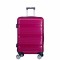 Troler voiaj Mic, Naimeed D6015, 4 roti duble 360 grade, PP, inchidere cifru, Visiniu, 35x21x47cm