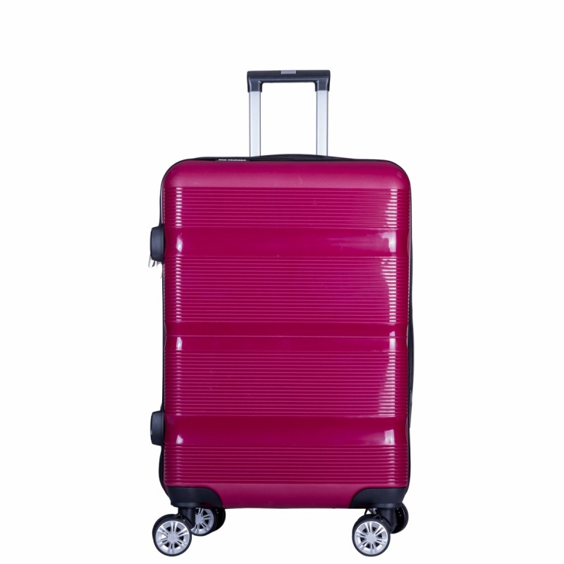 Troler voiaj Mic, Naimeed D6015, 4 roti duble 360 grade, PP, inchidere cifru, Visiniu, 35x21x47cm Troler voiaj Mic, Naimeed D6015, 4 roti duble 360 grade, PP, inchidere cifru, Visiniu, 35x21x47cm